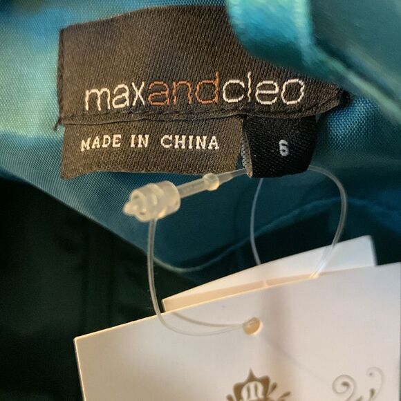 HOCO Dress Max And Cleo Organza Ruffled Cocktail Forrest Green Color Size 6 - Picture 4 of 6